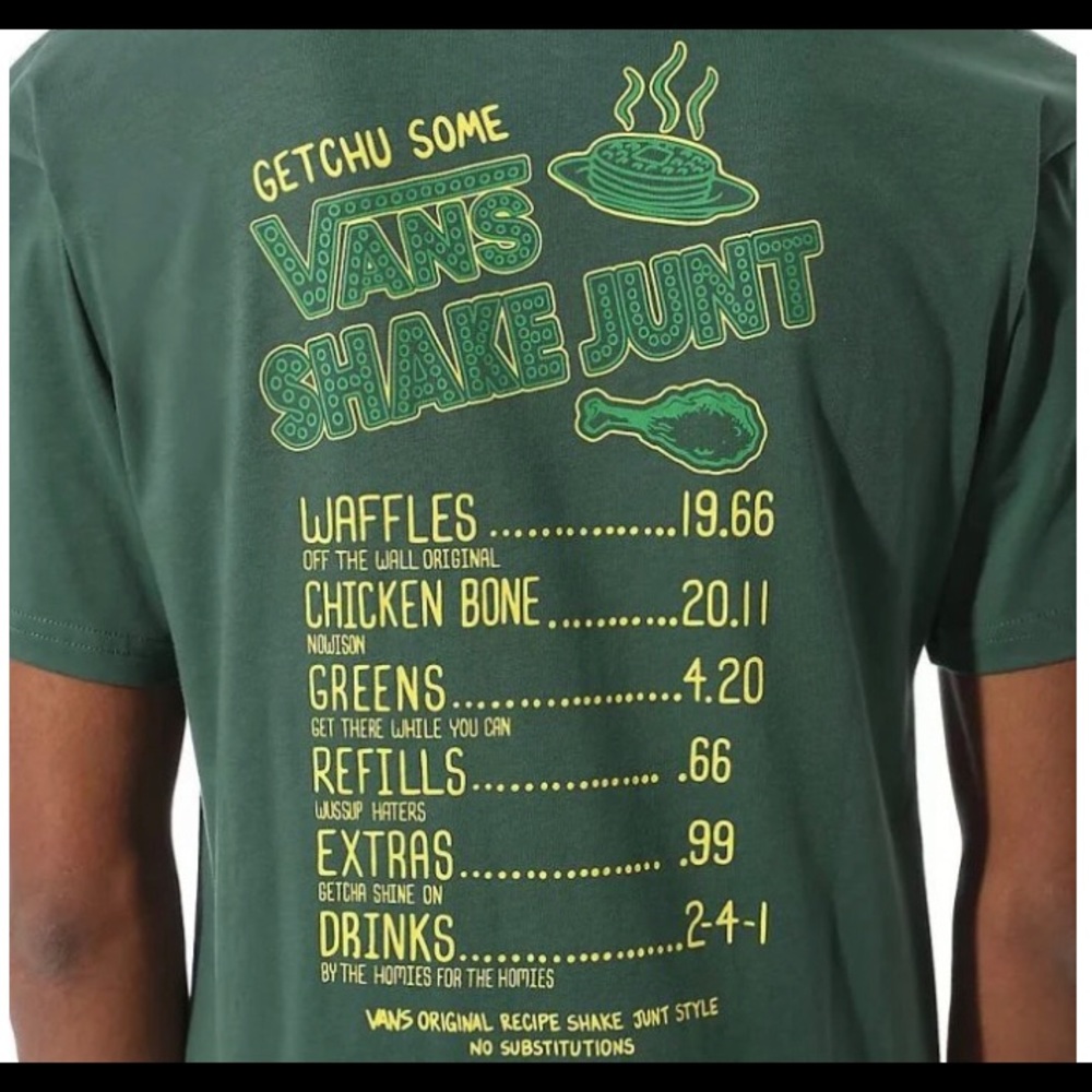 Vans Waffles 🧇 and Fried Chicken 🍗 T-shirt Large